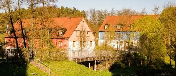 Haus Weiher zum Wohnen und Wohnen und Arbeiten für Menschen mit Behinderung